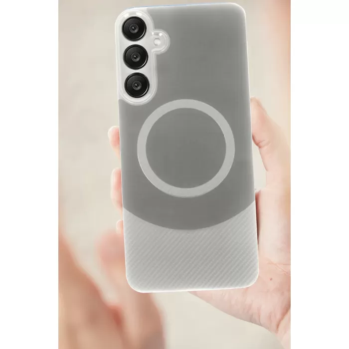 Newface Samsung A36 Kılıf Maya Karbon Kapak - Kırmızı