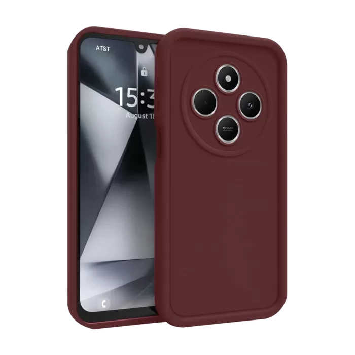 Newface Xiaomi Redmi 14C Kılıf Viera Silikon - Bordo