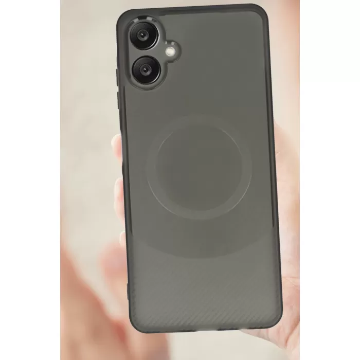 Newface Samsung A06 Kılıf Maya Karbon Kapak - Mürdüm