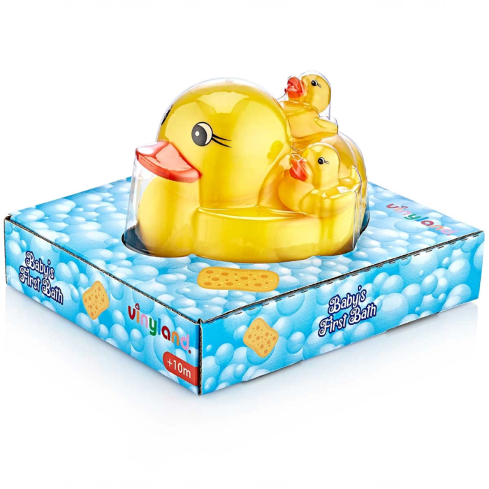 Sevimli Vinil Ördek Ailesi Banyo Oyuncakları