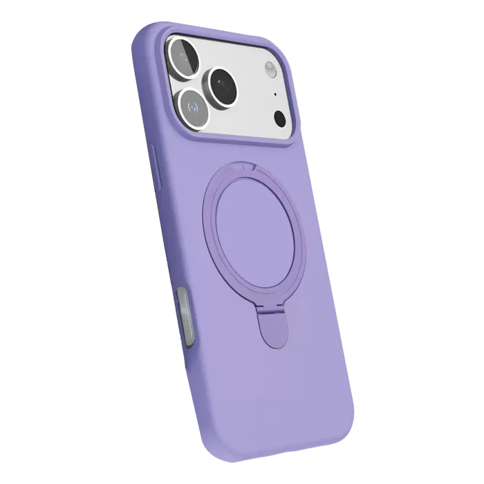 Newface Apple iPhone 17 Pro Regal Magsafe Standlı Kapak - Lila