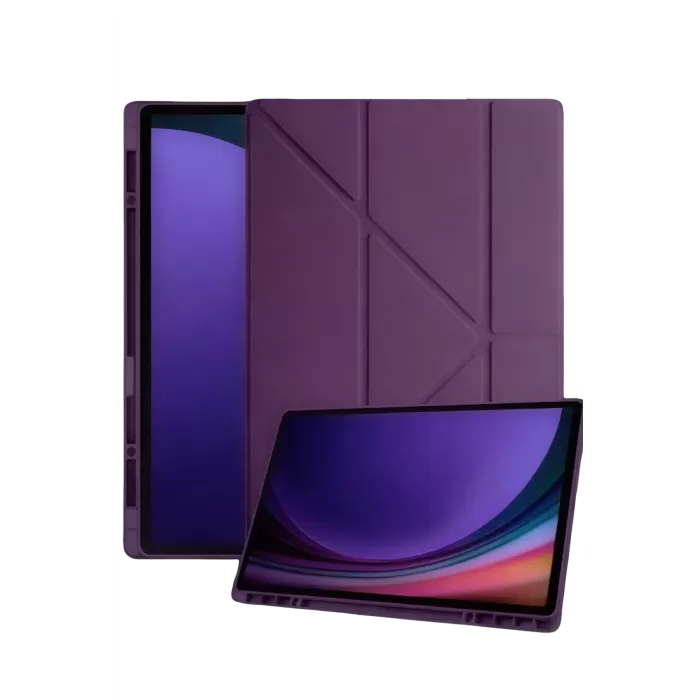 Newface Samsung Galaxy X730 Tab S11 Kalemlikli Mars Tablet Kılıfı - Mürdüm