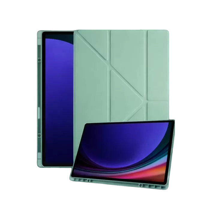 Newface Samsung Galaxy Tab A11 Plus Kalemlikli Mars Tablet Kılıfı - Açık Yeşil