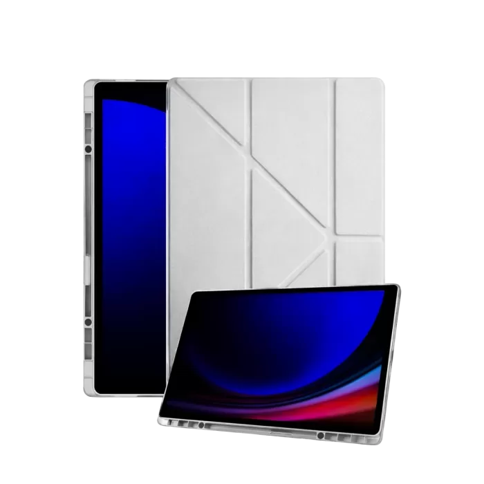 Newface Samsung Galaxy Tab A11 Plus Kalemlikli Mars Tablet Kılıfı - Gri