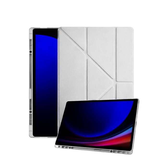 Newface Samsung Galaxy Tab A11 Plus Kalemlikli Mars Tablet Kılıfı - Gri