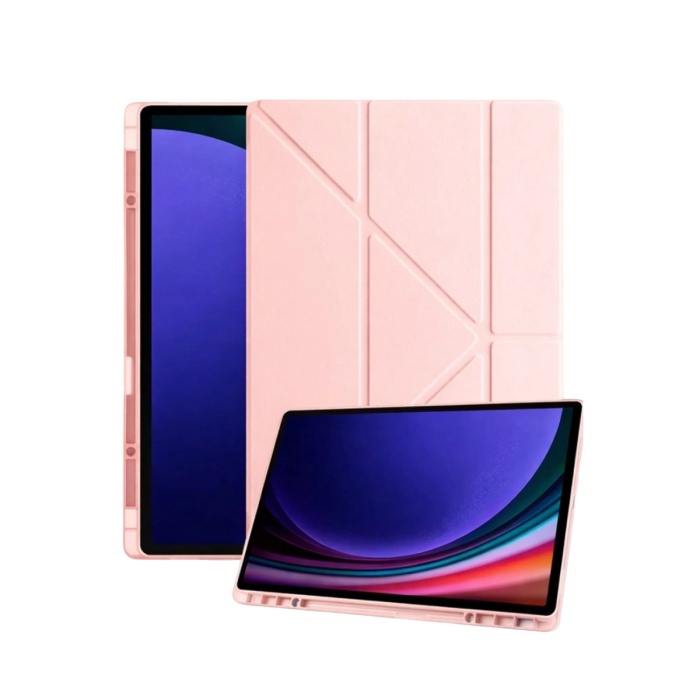 Newface Samsung Galaxy Tab A11 Plus Kalemlikli Mars Tablet Kılıfı - Rose Gold