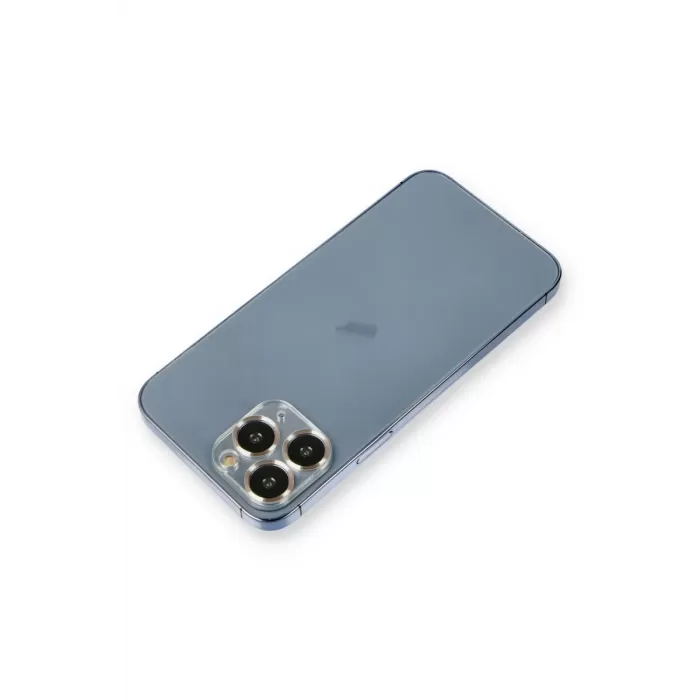 Newface iPhone 11 Pro Max Metal Kamera Lens Koruma Cam - Gold
