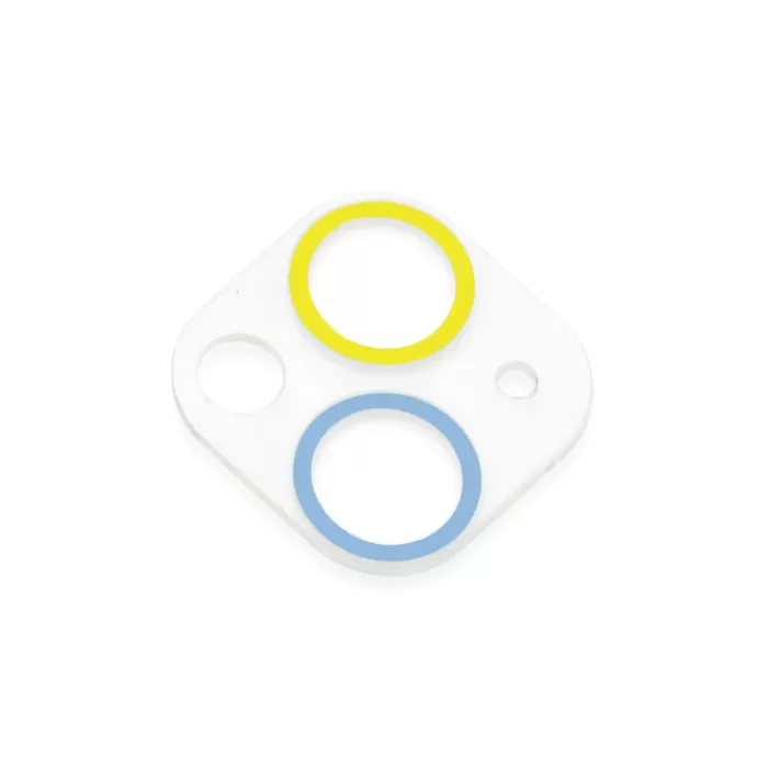 Newface iPhone 13 Renkli Kamera Lens Koruma Cam - Sarı-Mavi