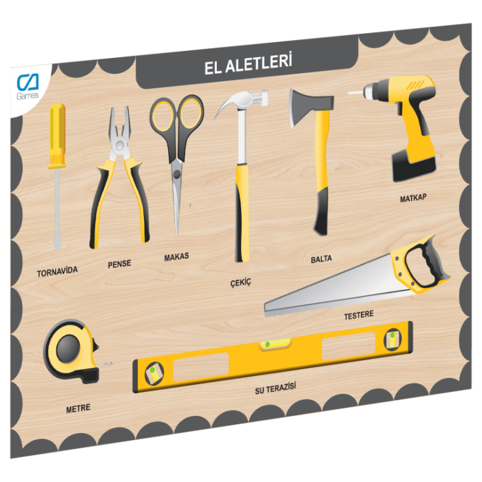 CAAHS-3210 AHŞAP EL ALETLERİ BUL-TAK