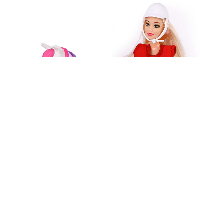 Jasmine Atlı Bebek Beyaz-Pembe