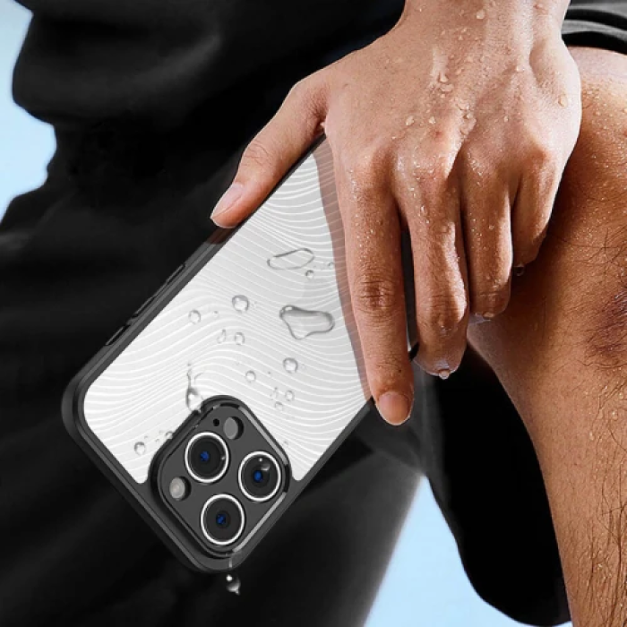 Dux Ducis iPhone 13 Pro Max Aimo Series Premium Buzlu Sert PC-TPU Kılıf-(5775)