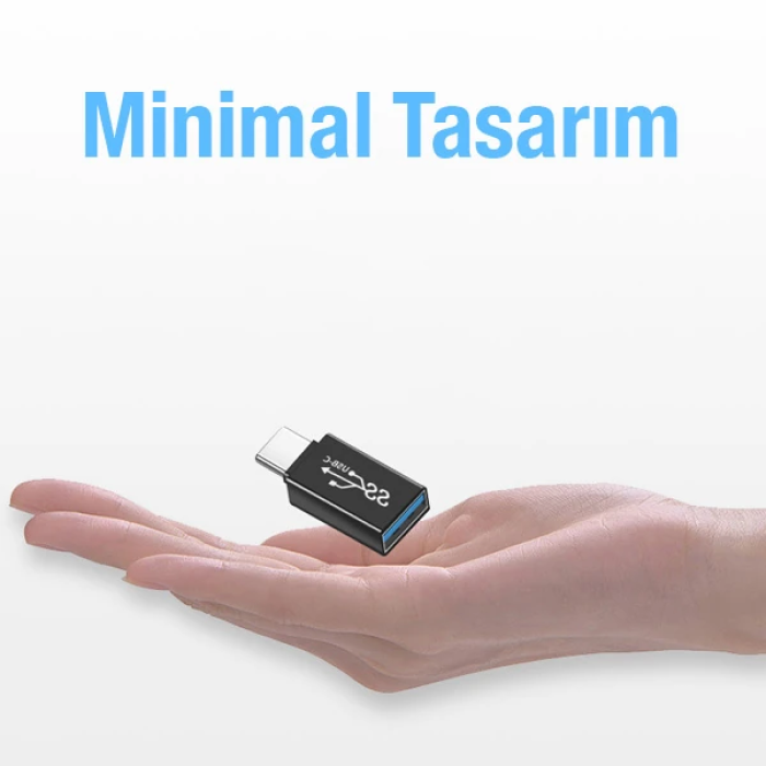 ALLY Dişi USB to Type-C OTG Çevirici Dönüştürücü Adaptör-(5775)