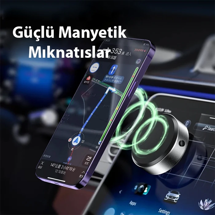 ALLY X8 Magsafe Manyetik Araç İçi Telefon Tutucu-(5775)