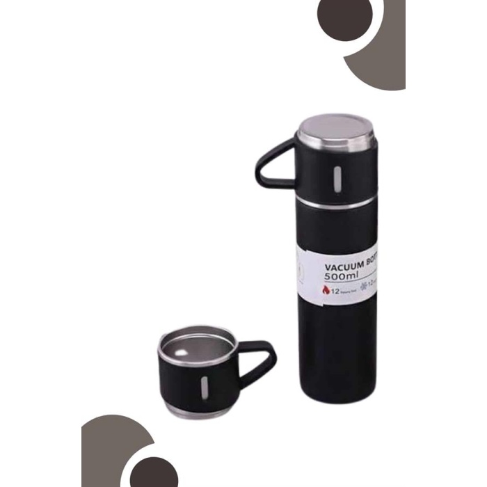 3 Bardaklı Termos Seti Anneler Gününe Özel Hediye Taşınabilir Sızdırmaz Isı Koruyucu