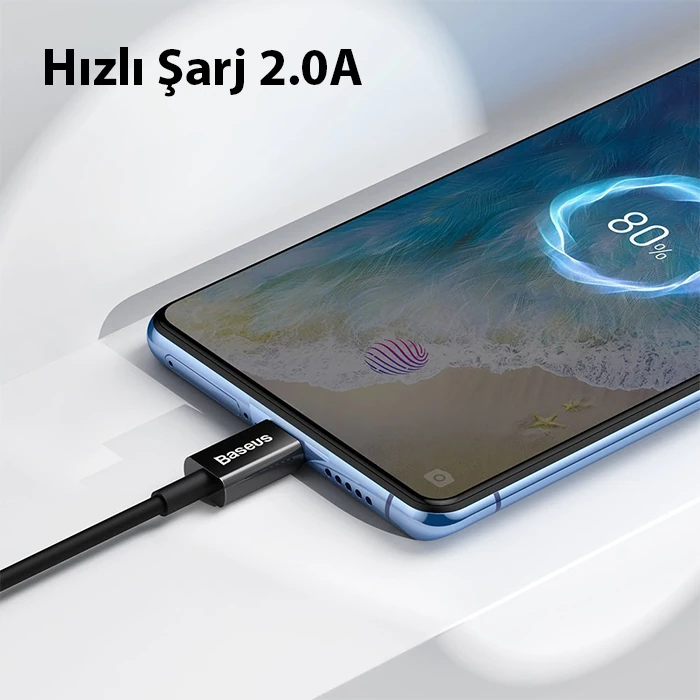 Baseus Superior Series USB to Mikro Hızlı Şarj ve Data Kablosu 2A 1m-(5775)