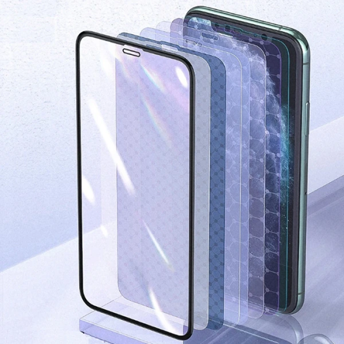 Baseus 0.25mm İPhone 11 3D Curved Full Anti Blue Ekran Koruyucu XR-(5775)