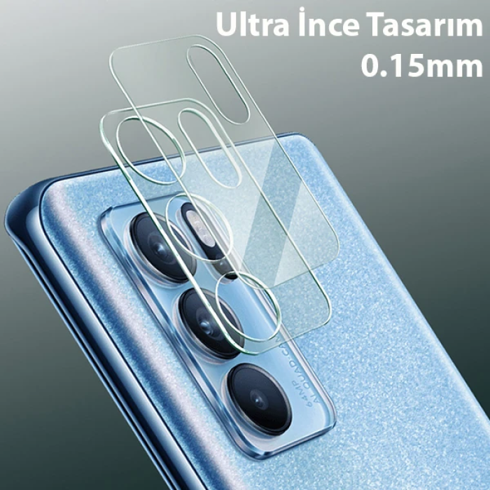 Oppo Reno6 Pro 3D Full Tempered Cam Kamera Koruyucu-(5775)