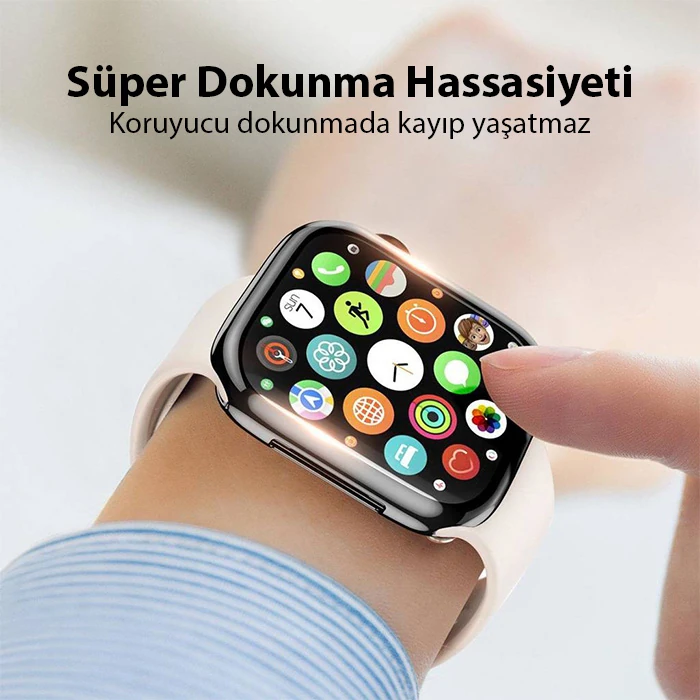 Dux Ducis Samo Series Apple Watch 41mm için Soft TPU Full Koruma Ultra İnce Silikon Kılıf-(5775)