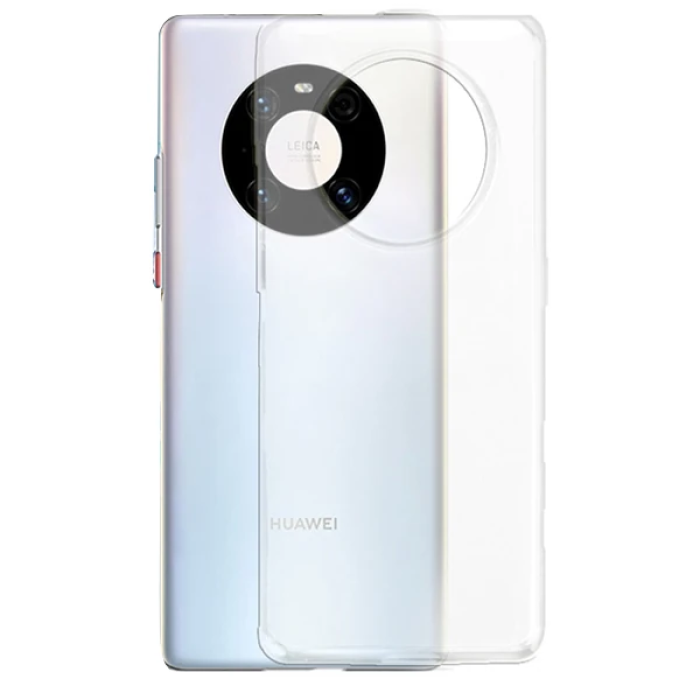 GOR Huawei Mate 40 Pro Kılıf Kamera Korumalı Şeffaf Silikon Kılıf-(5775)