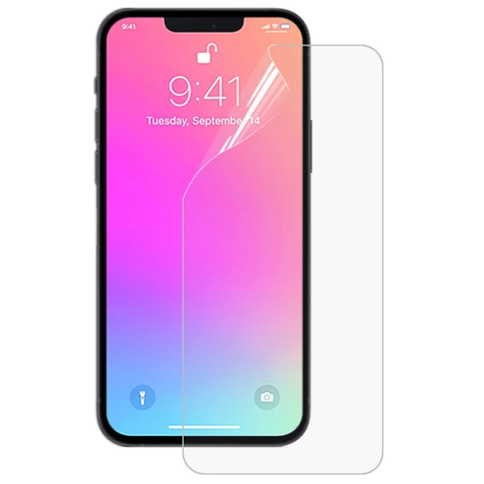 iPhone 13 Pro Max 6.7 Full Kaplama Hidrojel Film Full Ekran Koruyucu-(5775)