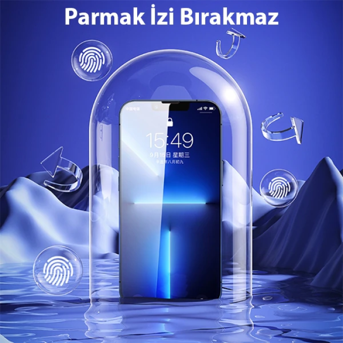 iPhone 13 Pro Max 6.7 Full Kaplama Hidrojel Film Full Ekran Koruyucu-(5775)