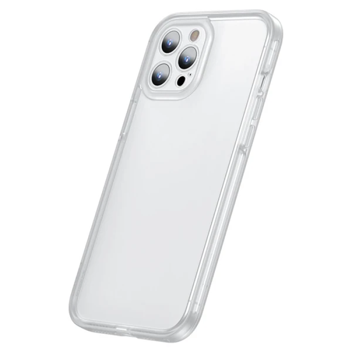 Baseus iPhone 12 Pro Max Kamera Lens Koruyuculu Frame Kılıf-(5775)