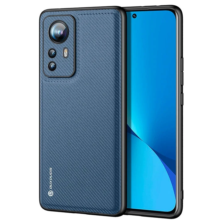 Dux Ducis Fino Serisi Xiaomi 12 - 12x Kılıf Premium Dokuma Silikon Kılıf-(5775)
