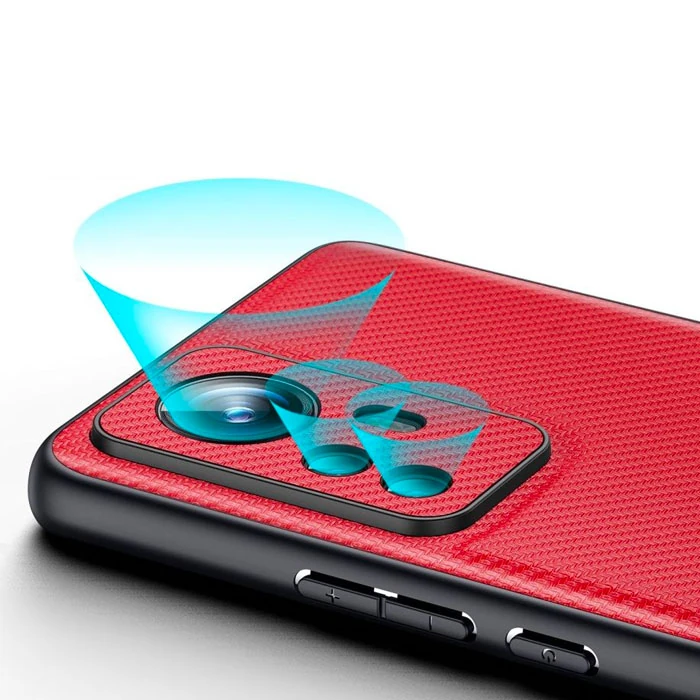 Dux Ducis Fino Serisi Xiaomi 12 - 12x Kılıf Premium Dokuma Silikon Kılıf-(5775)