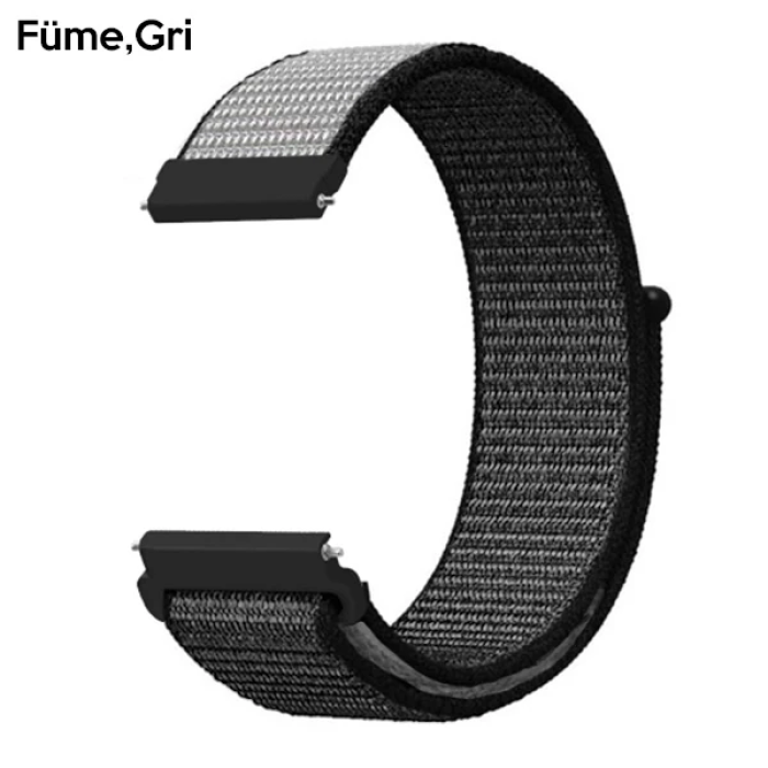 ALLY 20MM Huawei Watch Galaxy Watch Classic Kayış Kordon Nylon Loop-(5775)