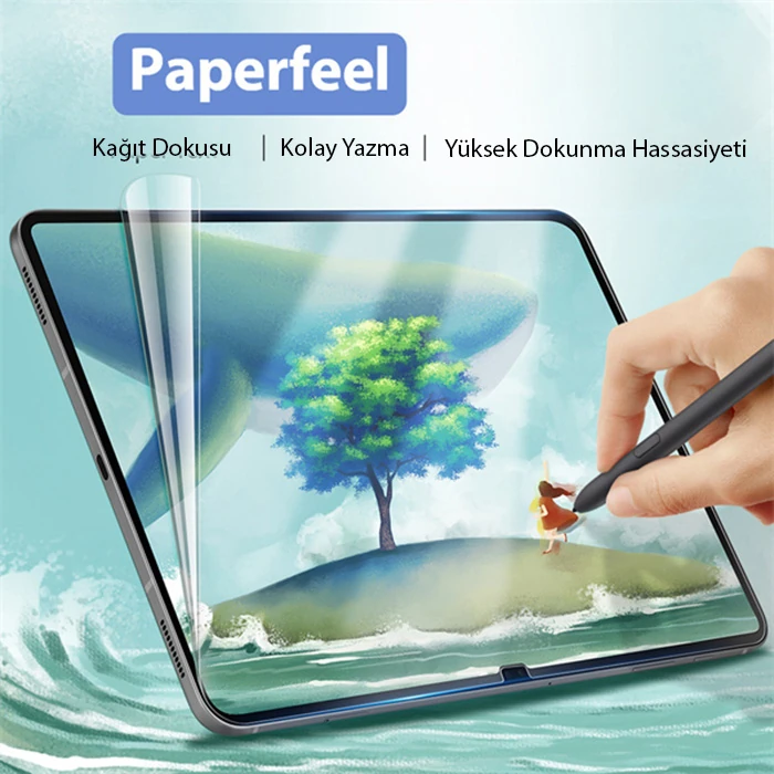 Dux Ducis SM Galaxy Tab S8 Ultra S9 ultra Paperfeel Pet Ekran Koruyucu 0.15mm Darbe Emici Film-(5775)