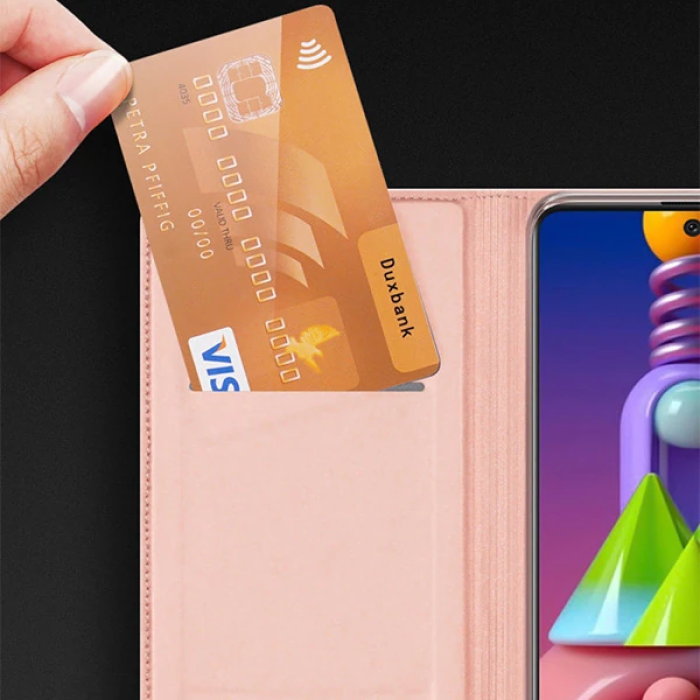 DUX DUCİS SM Galaxy M51 Kılıf Kapaklı Flip Cover Kılıf Skin Pro Series Kılıf-(5775)