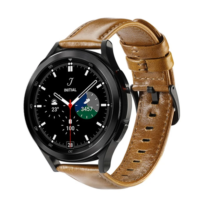 Dux Ducis SM Galaxy Watch 20MM-Huawei GT2-GT3 42MM-Magic 2 42MM için Business Deri Kayış Kordon-(5775)