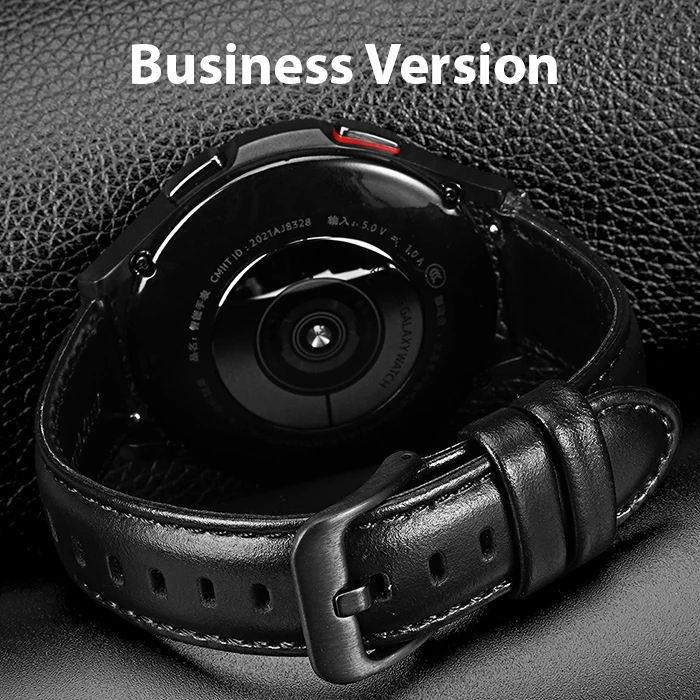 Dux Ducis SM Galaxy Watch 20MM-Huawei GT2-GT3 42MM-Magic 2 42MM için Business Deri Kayış Kordon-(5775)