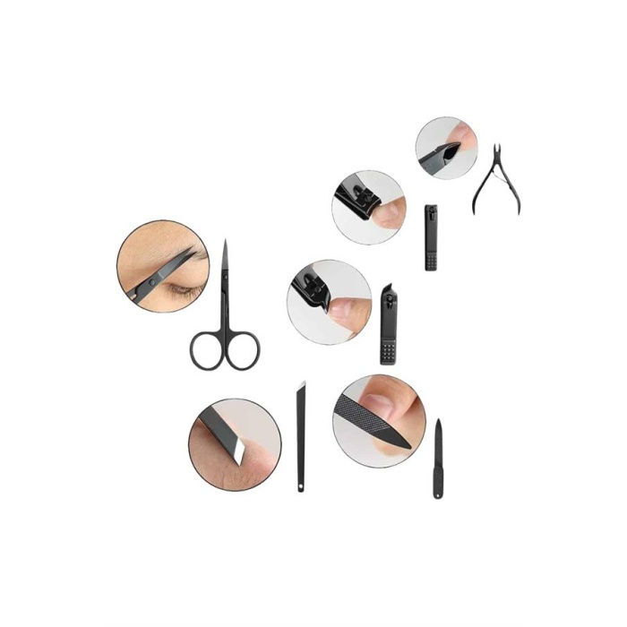 17 Parça Manikür Seti El ve Ayak Bakımı Törpü Cımbız Tırnak Temizleme