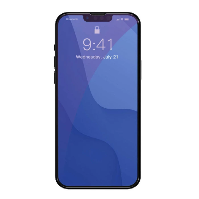 Baseus iPhone 13 Pro Max 0.3mm Göz Korumalı Full Cam Ekran Koruyucu 2 Adet Set-(5775)