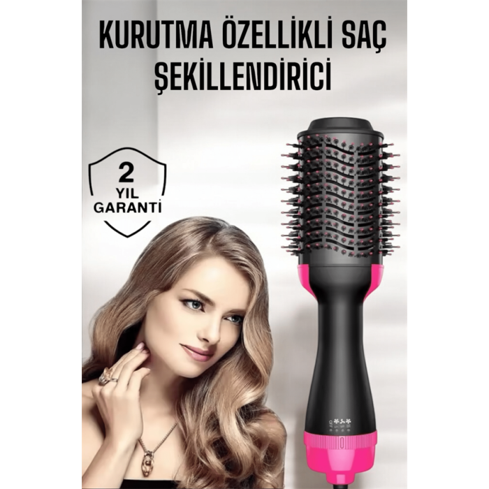 1200 Watt Gücünde Negatif İyon Teknolojili 3 Isı Kademeli Fön Tarağı