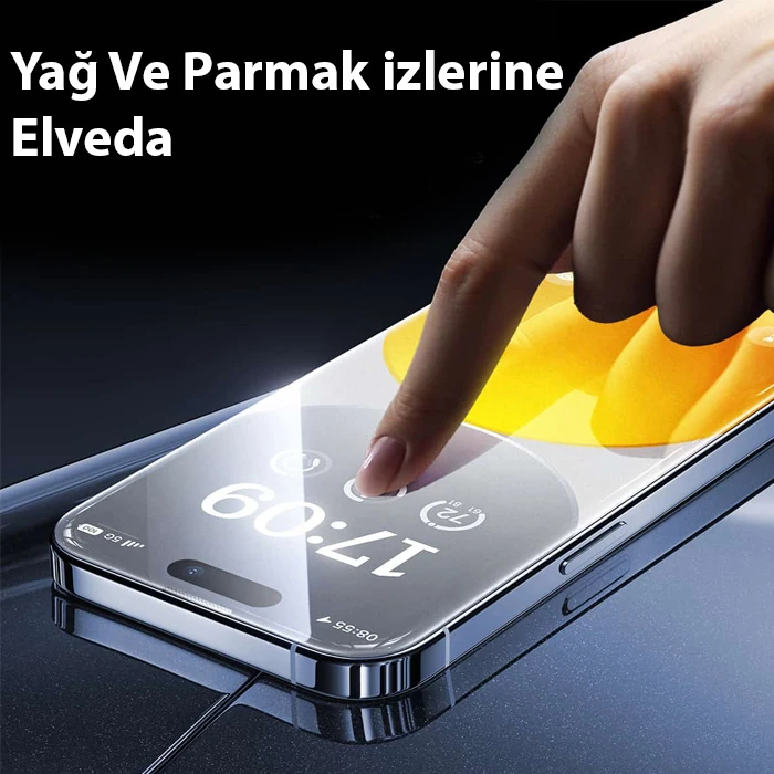 Baseus Crystalline iPhone 14 Plus/13 Pro Max için Parlama Önleyici Tempered Cam Ekran Koruyucu-(5775)