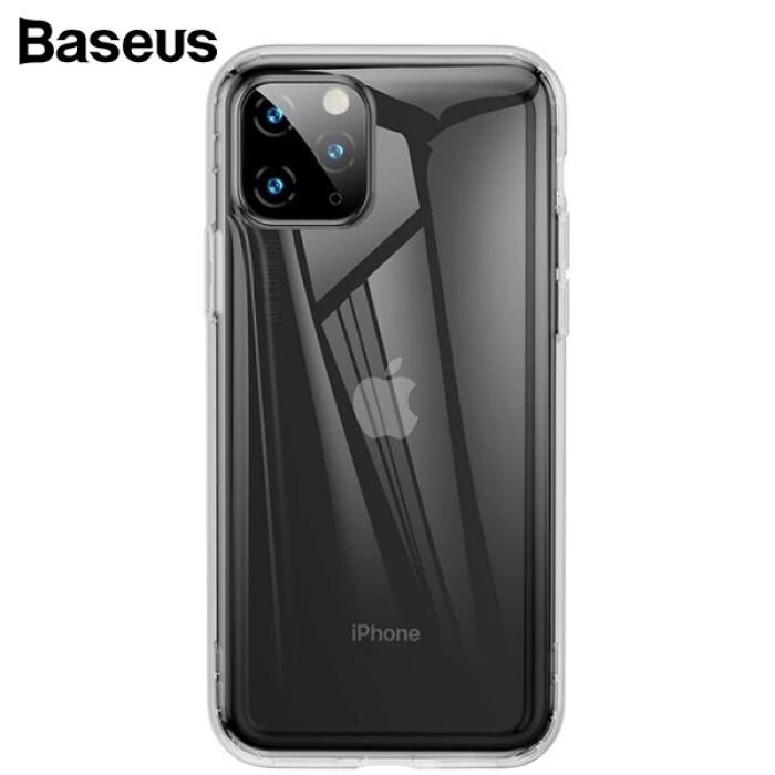 Baseus Safety Airbags İPhone 11 Pro 5.8   Şeffaf Darbe Emici Slikon Kılıf-(5775)