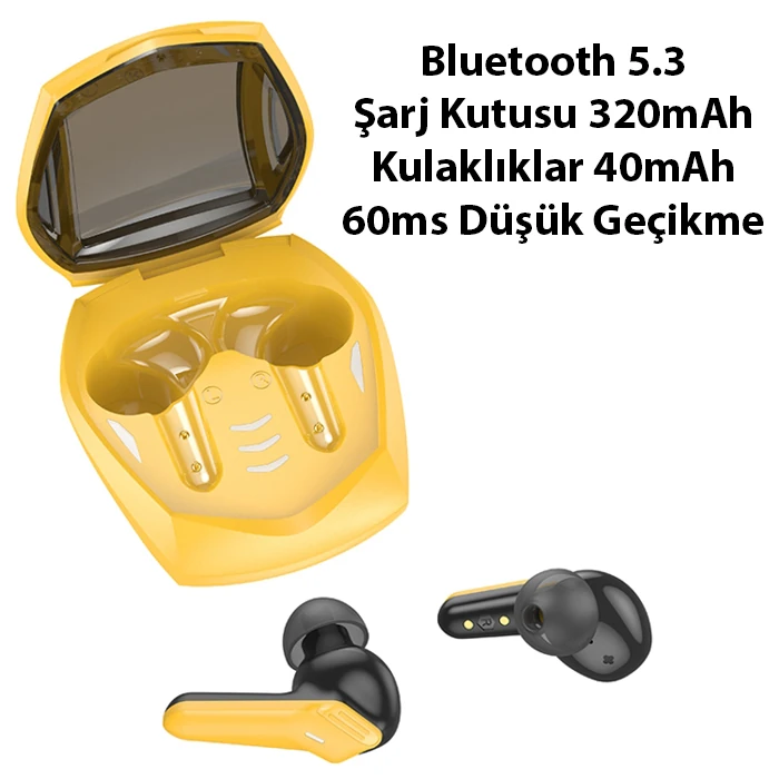 Hoco EW28 Bluetooth 5.3 Magic True Wireless Gaming TWS Bluetooth Kulaklık-(5775)