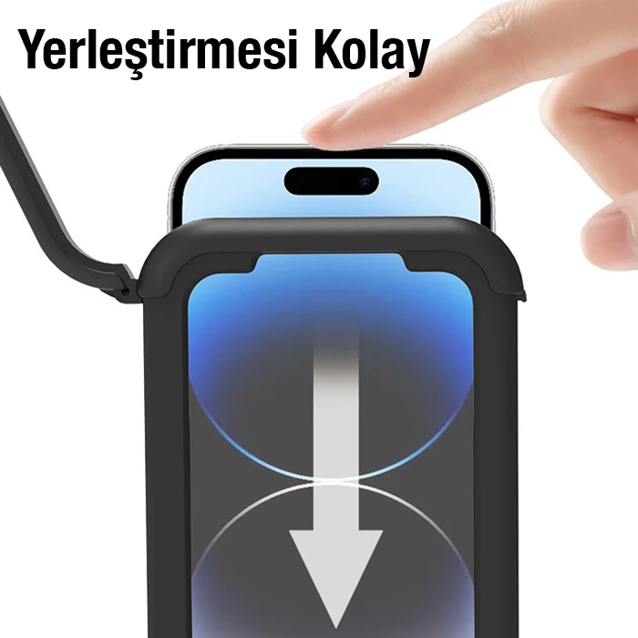 ALLY Motosiklet Bisiklet İçin Su Geçirmez Gidon Bağlantılı Telefon Tutucu-(5775)