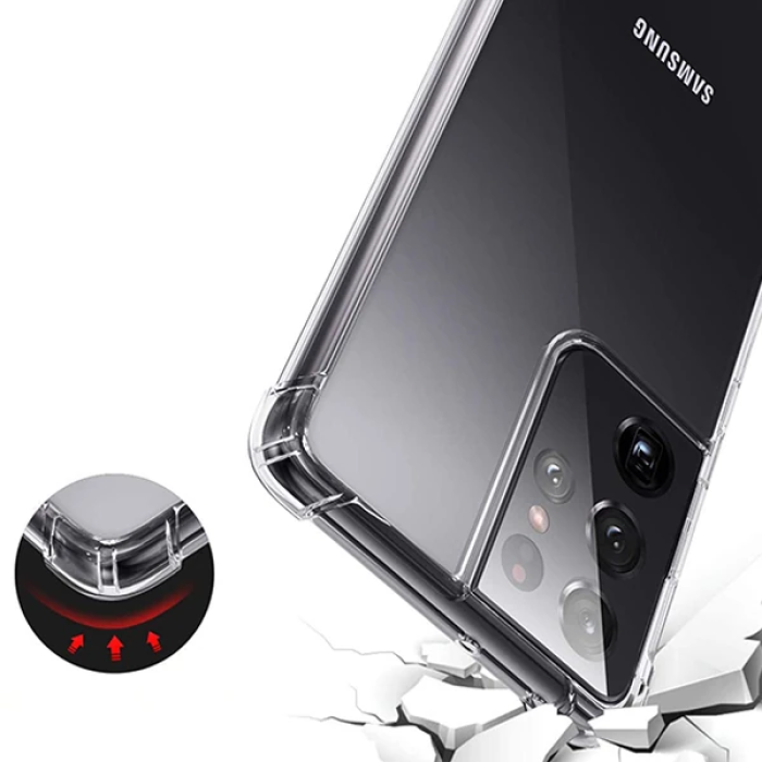 SM Galaxy S21 Ultra - S30 Ultra Shockproof Darbe Emici Silikon Kılıf-(5775)