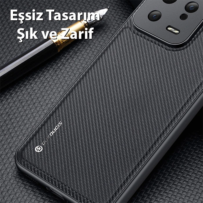 Dux Ducis Xiaomi 13 Fino Serisi Premium Dokuma Silikon Kılıf-(5775)