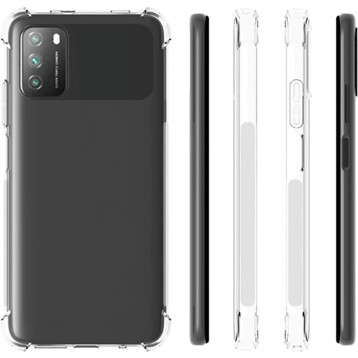 ALLY Poco M3 Anti-Drop Silikon Kılıf Shockproof kılıf-(5775)