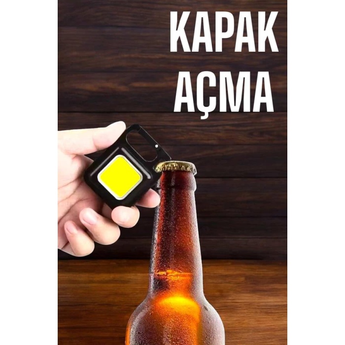 Anahtarlık Çok Amaçlı Mıknatıslı Taşınabilir Işık Led Şarjlı