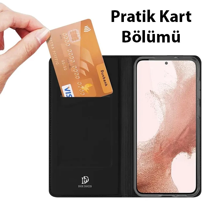 Dux Ducis SM Galaxy S23 Plus Kılıf Skin Pro Series Flip Cover Kapaklı Kılıf-(5775)
