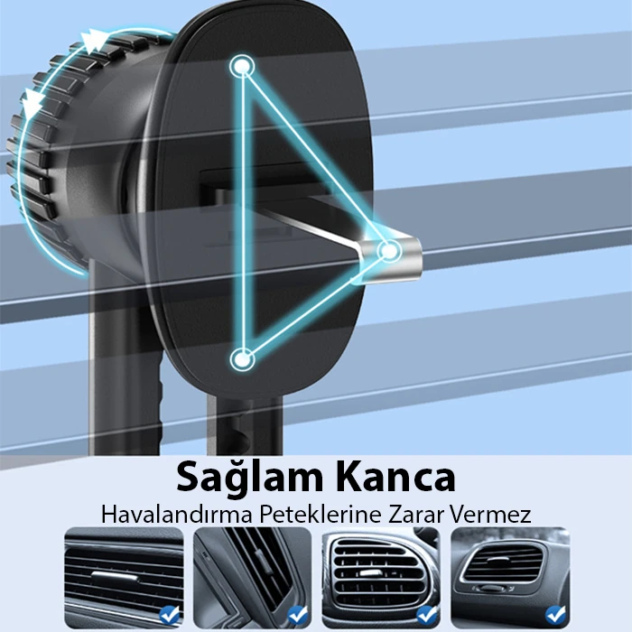 ALLY B099 Ayarlanabilen Araç Içi Havalandirma Telefon Tutucu-(5775)