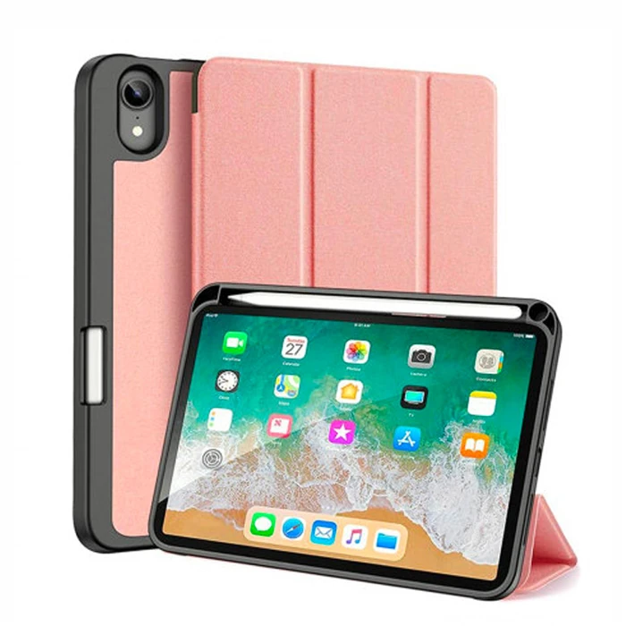 Dux Ducis iPad Mini 6 (2021) Kılıf Kalem Bölmeli Standlı Domo Series-(5775)