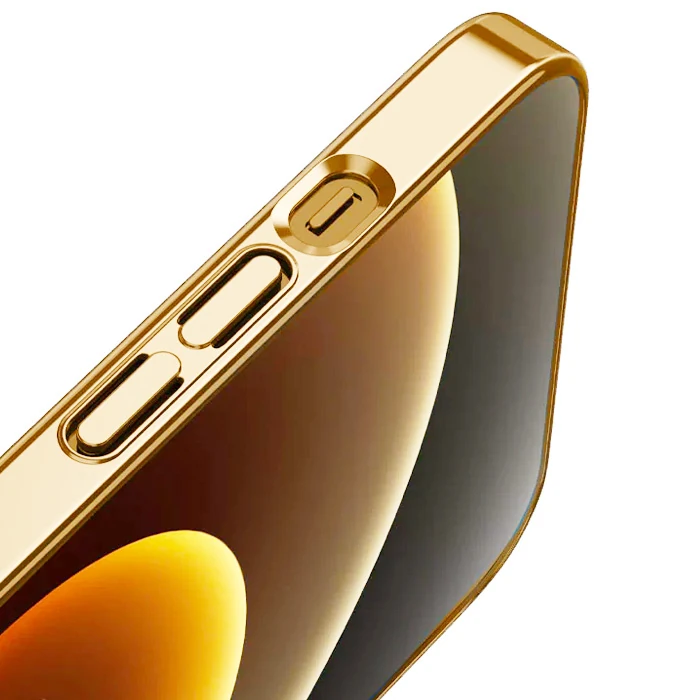 Ally iPhone 13 Pro Max 6.7inç Magsafe Uyumlu Renkli Kenar Silikon Kılıf-(5775)