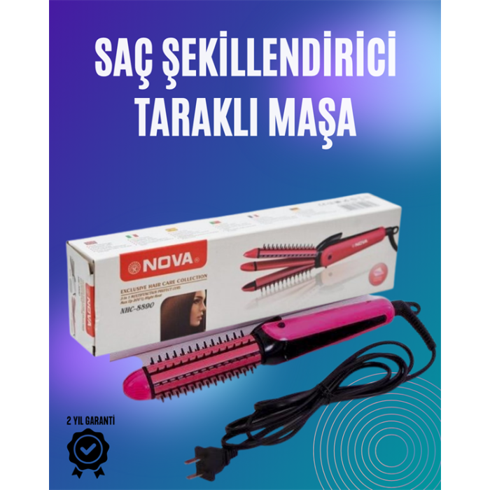 Fön ve Tarama İşlemini Birleştiren Pratik Saç Tarağı