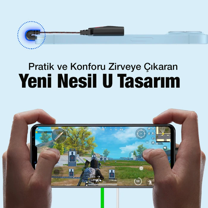 PLEXTONE GS1İP iPhone Mıknatıslı Lightning to Lightning Kulaklık + Hızlı Şarj Adaptörü-(5775)